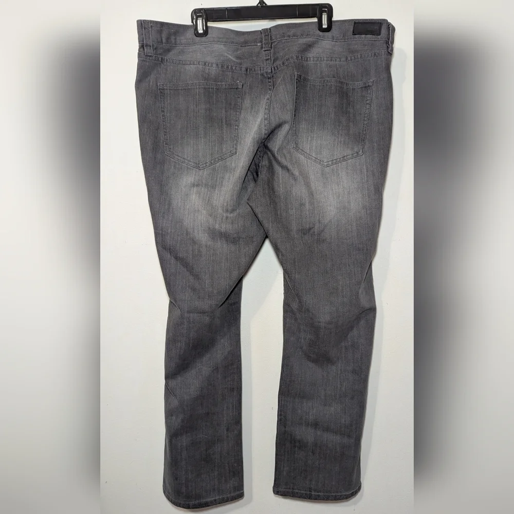 Ecko Unlimited Straight Leg Jeans Gray Denim Cotton Stretch Men's Size 42x31